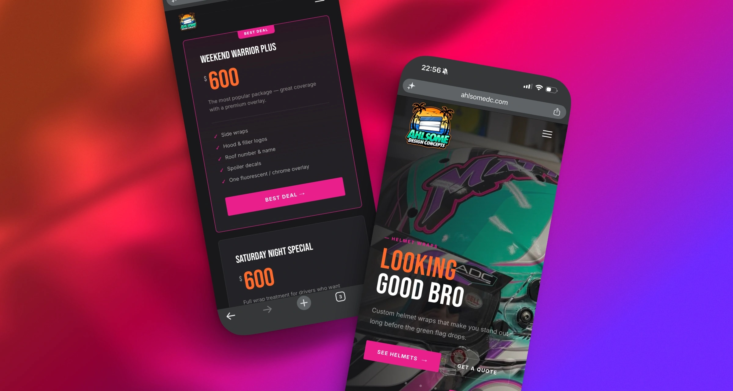 Ahlsome Design Concepts mobile